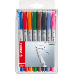 Stabilo® 851/8 Folienschreiber OHPen universal Superfein, wasserlöslich, 8er Etui