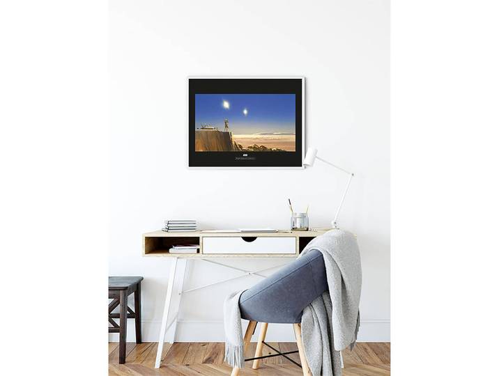 Tableau déco Mos Eisley Edge Papier photo avec surface satinée et haute résistance à la lumière Multicolore 70 x 50cm