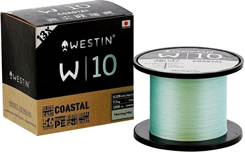 Westin W10 Coastal Braid Morning Mist - Påspoling-0,100mm
