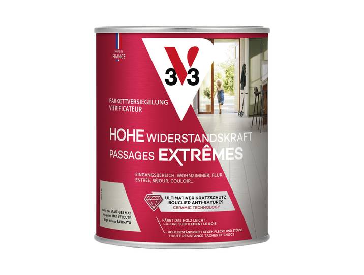 Parkettversiegelung hohe Wiederstandskraft Patina Grau 750 ml