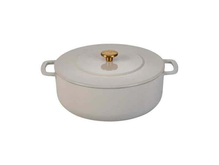 Combekk Cocotte Combekk Enameled en fonte émaillée Ø28 cm Sand-gold knob