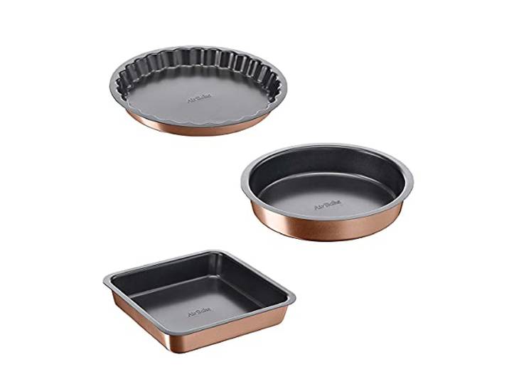 Tefal Airbake Springform 23 cm Kastenform quadratisch 23 cm Tortenform 27 cm, perfektes Backen, Antihaftbeschichtung, gesundes Kochen, spülmaschinenfest, YY4832FA
