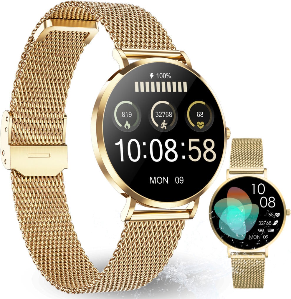 XCOAST SIONA 2 Smartwatch, goudkleurig