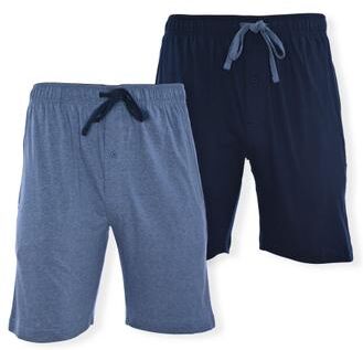 Men's Big & Tall Men's Solid Knit Jams by Hanes in Blue Heather Navy (Size 5XL)