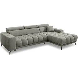 filippo Ecksofa mit Funktion Tom Stoff Grau
