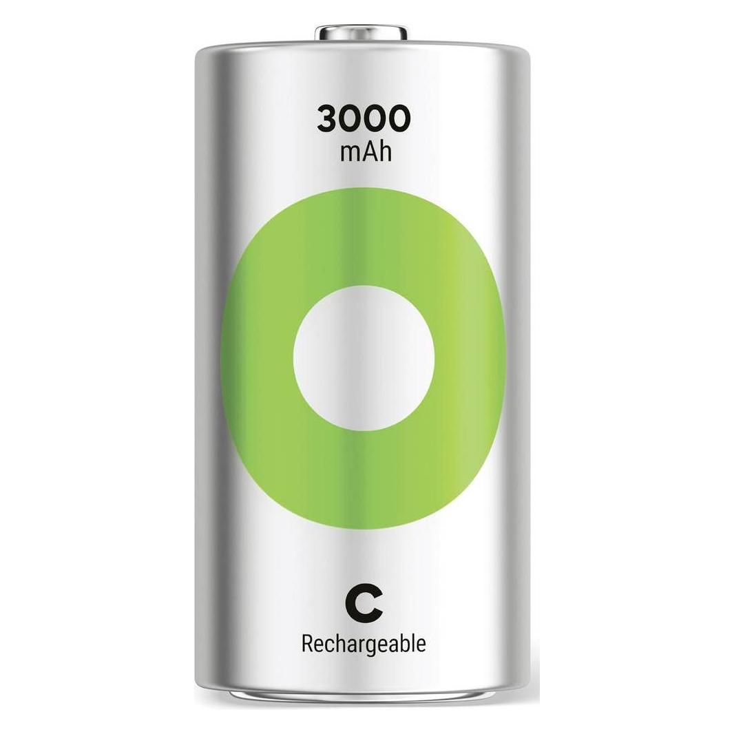 GP Batteries Recharable batteries others (2 Stk., C, 3000 mAh) (GPRCK300C136C2)