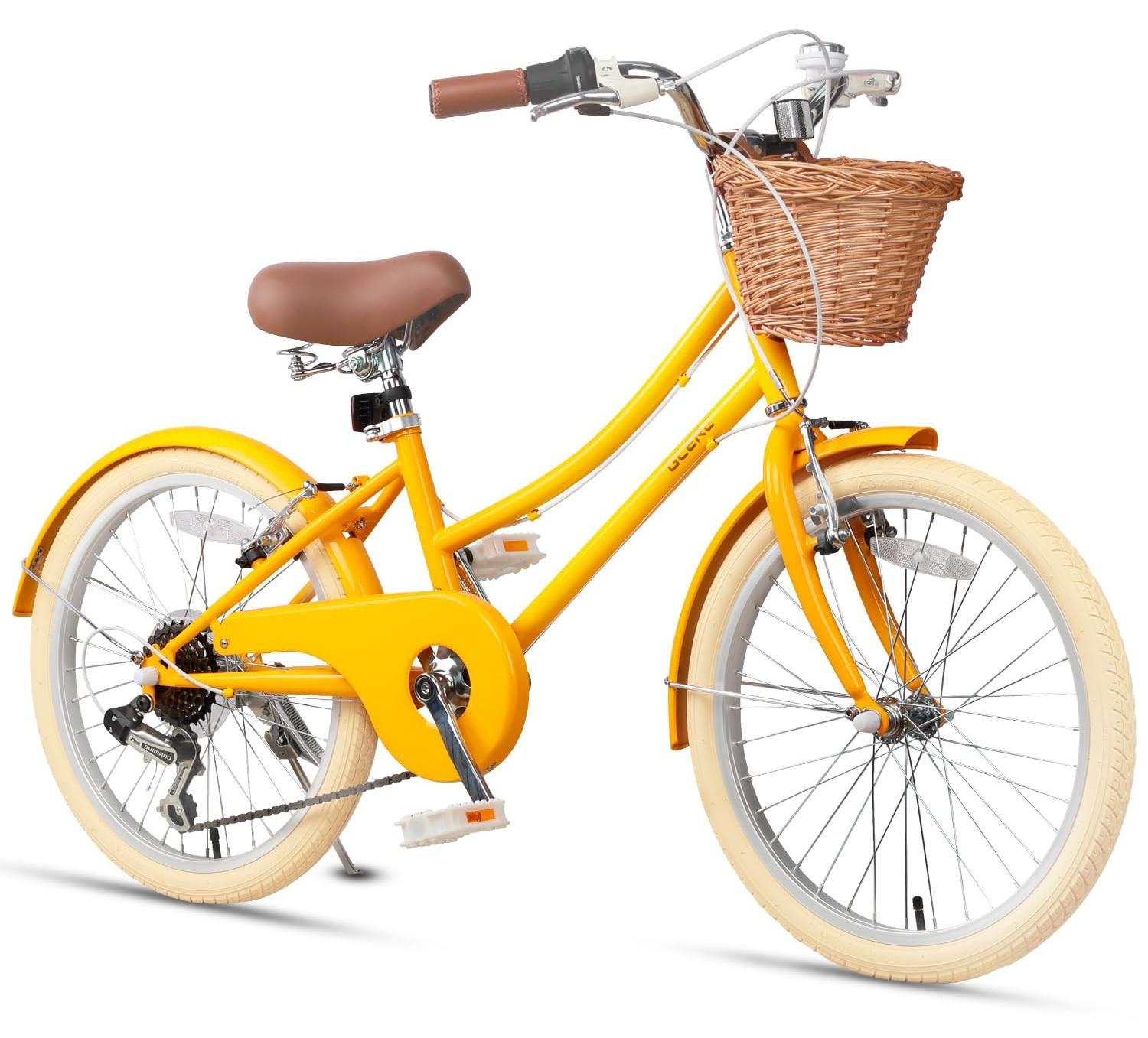 Kinder Cruiser Fahrrad mit 6 Gängen und Fahrradkorb