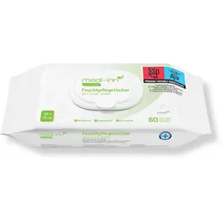 Medi-Inn Feuchtpflegetücher, 20 x 18 cm, parfüm- u. parabenfrei, pH-neutral, Wet Care Wipes 10 Packungen (800 Tücher)