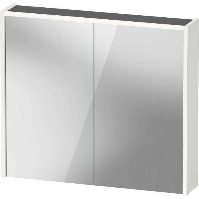 Duravit D-Code Spiegelschrank DC7106018180000 Steckdose, 800x700x148, Weiß Matt, LED Beleuchtung