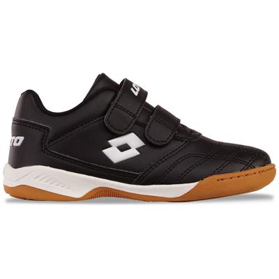 Hallenschuh LOTTO, Mädchen, Gr. 29, schwarz-weiß (schwarz, weiß), Synthetik, mehrfarbig, Schuhe Hallenschuh, - mit nicht-färbender Sohle