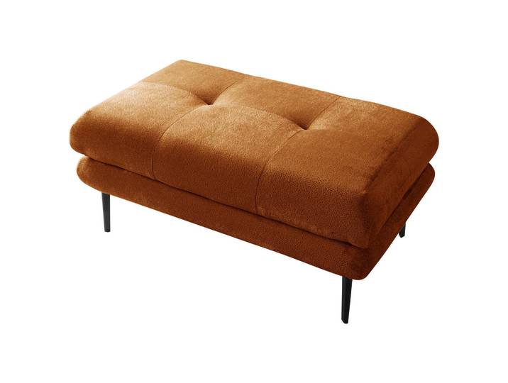 Mid.you Hocker, Rost, Metall, rechteckig, 80x48x80 cm, Made in EU, Wohnzimmer, Hocker, Sitzhocker
