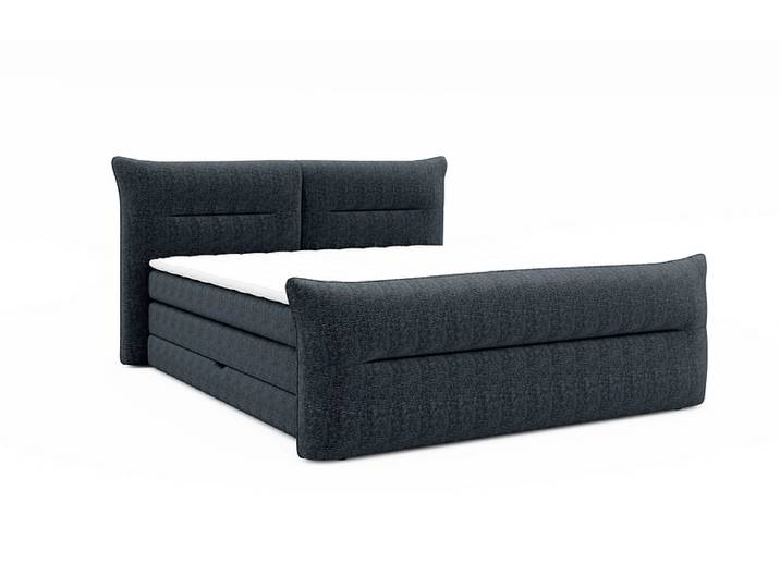Boxspringbett ELANI marine 140x200cm halbfest