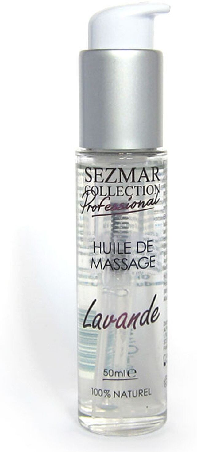 Sezmar Huile de massage professionnelle Lavande 100% naturelle 50 ml
