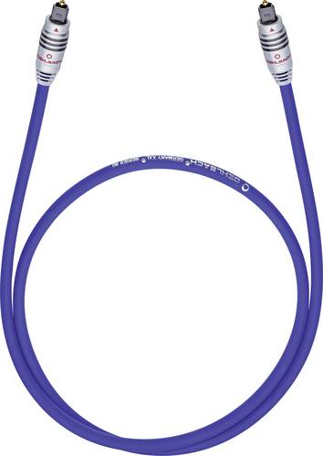 Oehlbach Toslink Audio Anschlusskabel [1x Toslink-Stecker (ODT) - 1x Toslink-Stecker (ODT)] 0.50m Blau XXL Series 80