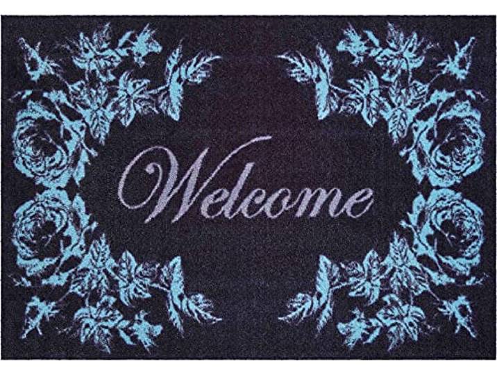 Grund Allzweckmatten, Allround-Teppiche, rutschfeste, Fußmatte, Küche, Welcome, Haushalts-Fußmatte 60x85 cm, blau