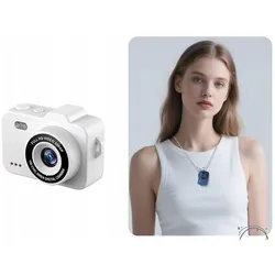 Xrec Aparat cyfrowy Mini Aparat Cyfrowy X8 12mp Video 1080p Lcd 0,96" Wisiorek Breloczek / X8 Biały (12 Mpx), Kamera, Weiss