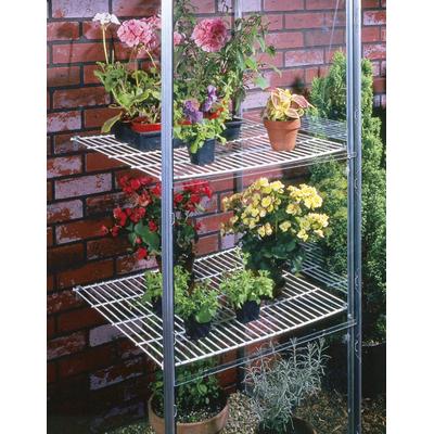 Regal VITAVIA, weiß, B:61,4cm H:4,7cm T:62,2cm, Aluminium, Regale, Regal, Regalset für Anlehnhaus 900 und 1300