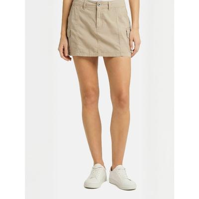 Midirock ITS MAY "ITS MAY Skirt Nova", Damen, Gr. XS, beige (taupe), Obermaterial: 100% Baumwolle, Röcke