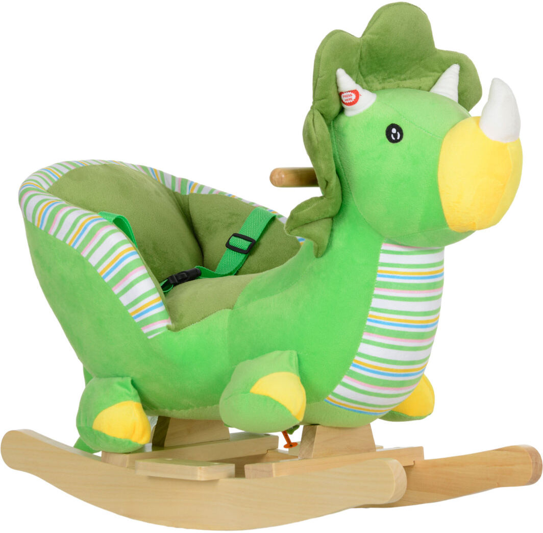 Isabelle & Max Richarson Rocking Animal with Animal Sounds for Toddlers 18-36 Months, Green Green 53cm H X 32cm W X 60cm L