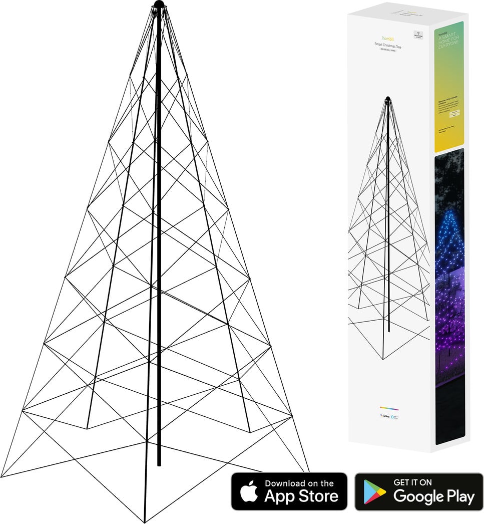 Hombli Slimme Kerstboom met RGB-verlichting