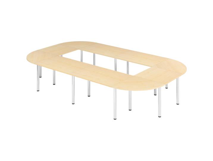 Besprechungstisch Office Ahorn 400 x 240 cm - Farbe: Ahorn/Chrome - Besprechungstisch
