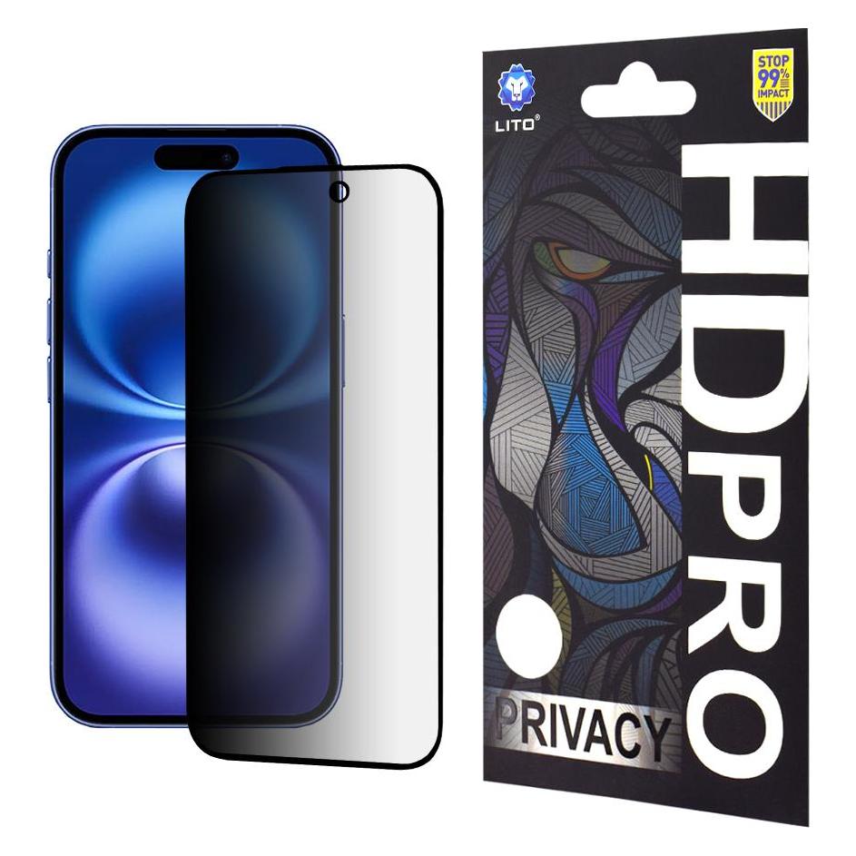 Lito - HD Pro Privacy - iPhone 16 - Black (Apple iPhone 16) (56360117)
