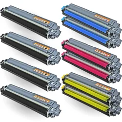 Kompatibel Brother TN-241, TN-245 10er Set Toner Patronen Sparset alle Farben von D&C