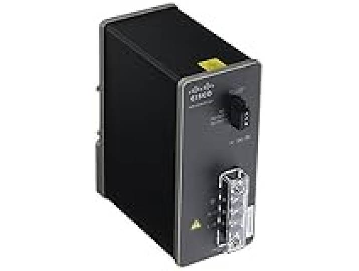 CISCO Systems PWR-IE65W-PC-AC= Cisco AC-DC Power Module for POE Solution - Power Adapter (DIN Rail mountable) - AC 110-220/ DC 88-300 V - 65 Watt - for Industrial Ethernet 3000 Series - (Enterprise