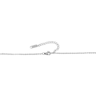 Kette ohne Anhänger ADELIA´S "Halskette mit Anhänger – aus Edelstahl", silber, Halsketten, Damen, 48cm, Edelstahl, Ideal als Geschenk – dezent und elegant