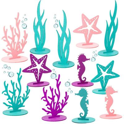 Under The Sea Party Supplies Mermaid Birthday Decorations Felt Table Centerpiece Under The Sea Party Supplies Mermaid Birthday Decorations Felt Table Centerpiece