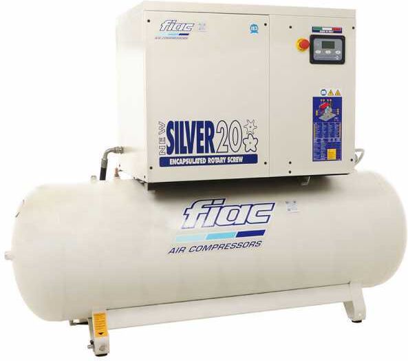 Fiac New Silver 20/500 - Compresseur rotatif triphasé à vis silencieux -  - Motore 20 HP