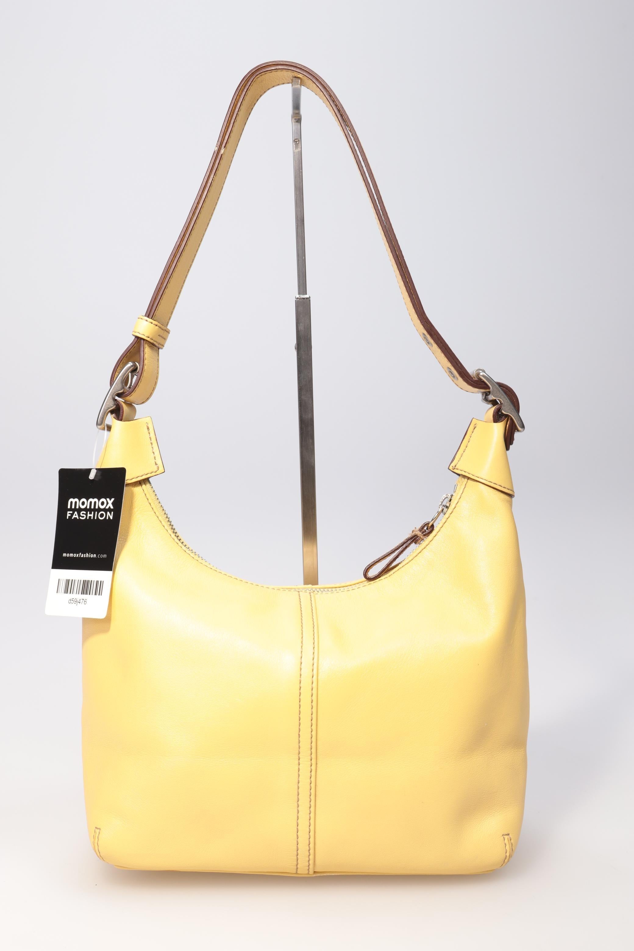 Coach Damen Handtasche klein Leder, Gelb, Leder - Second Hand