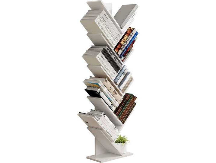 VCM Houten Opbergrek Boekenplank Decoratieve Boekenrek Nulis XL