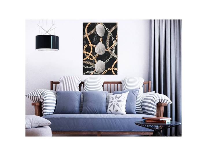 Tableau déco Sea Treasures Lin Multicolore 40 x 60cm