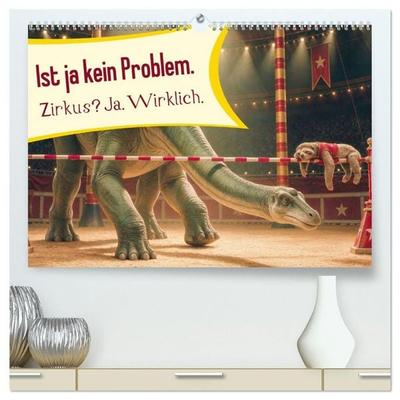 Ist ja kein Problem. Zirkus? Ja. Wirklich. (hochwertiger Premium Wandkalender 2027 DIN A2 quer), Kunstdruck in Hochglanz