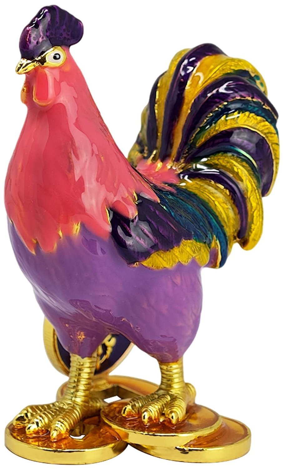 Feng Shui Geluksdecoratie met Haan voor Succes en Welvaart