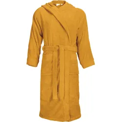 The One Towelling Unisex Bathrobe Hooded Bademantel T1-BH honey yellow S/M