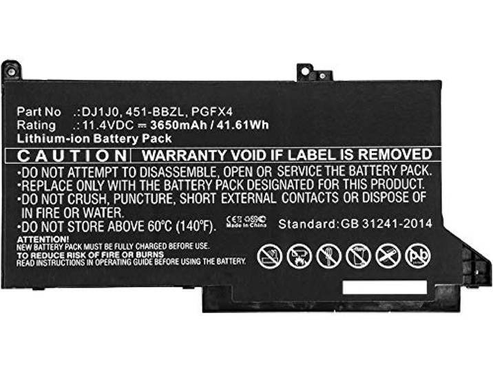 MicroBattery MBXDE-BA0140 Notebook-componenten extra accu/accu - extra notebook-onderdelen (accu/accu, Dell, Latitude 12 7000, Latitude 12 7280, Latitude 12 7480)