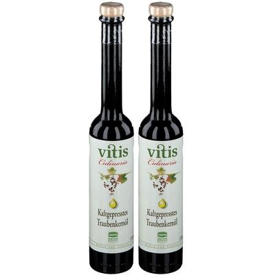 Traubenkernöl kaltgepresst ungefiltert Vitis 2x 2x100 ml Öl