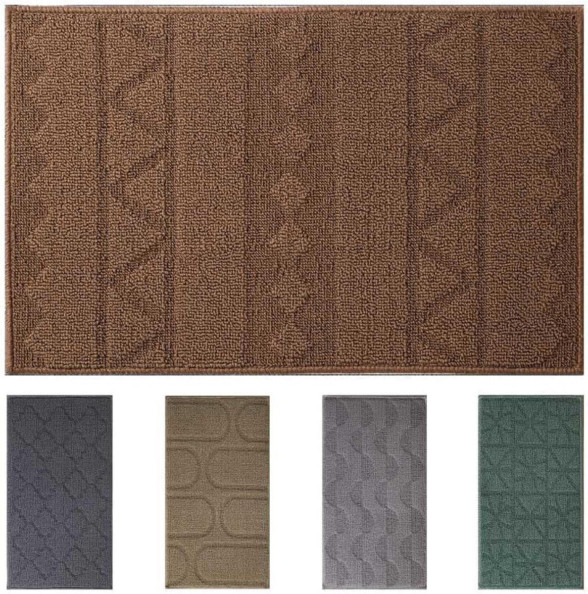 Bruin Keukentapijt Antislip - Wasbare Loper - 40 x 230 cm