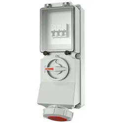 Mennekes 7241 Wanddose DUO, 32A4p6h400V, IP67