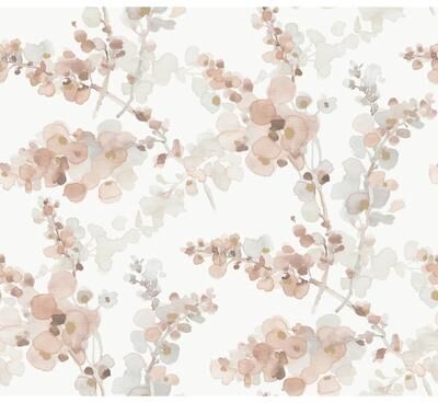 Candice Olson Blossom Fling Clay Wallpaper