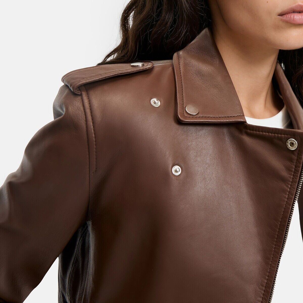 LA REDOUTE COLLECTIONS Blouson zippé style motard en cuir