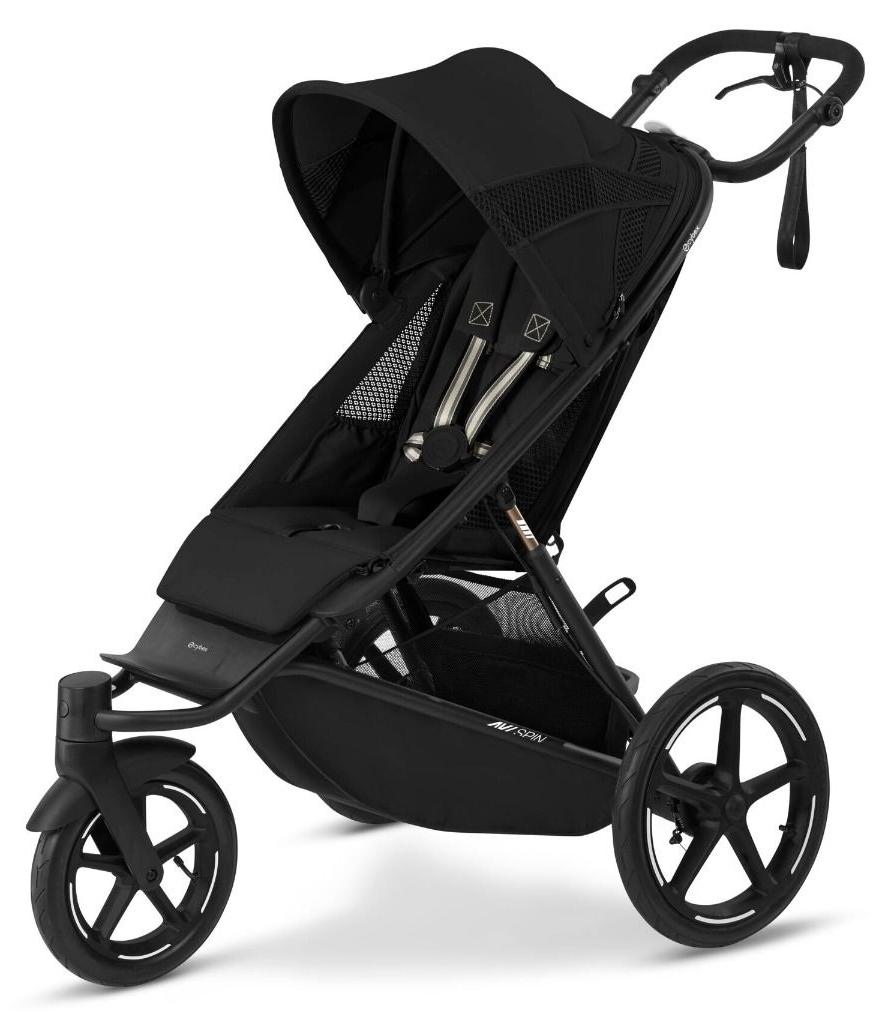 CYBEX Avi Spin, Betthimmel, Traditioneller Kinderwagen, Unisex, Faltbar, Schwarz