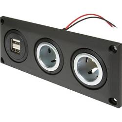 ProCar 67326500 Einbau-Steckdose Kombi-Stecksystem, mit USB
