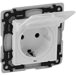Legrand Valena Life, Schutzkontaktsteckdose IP44 (ultraweiß)