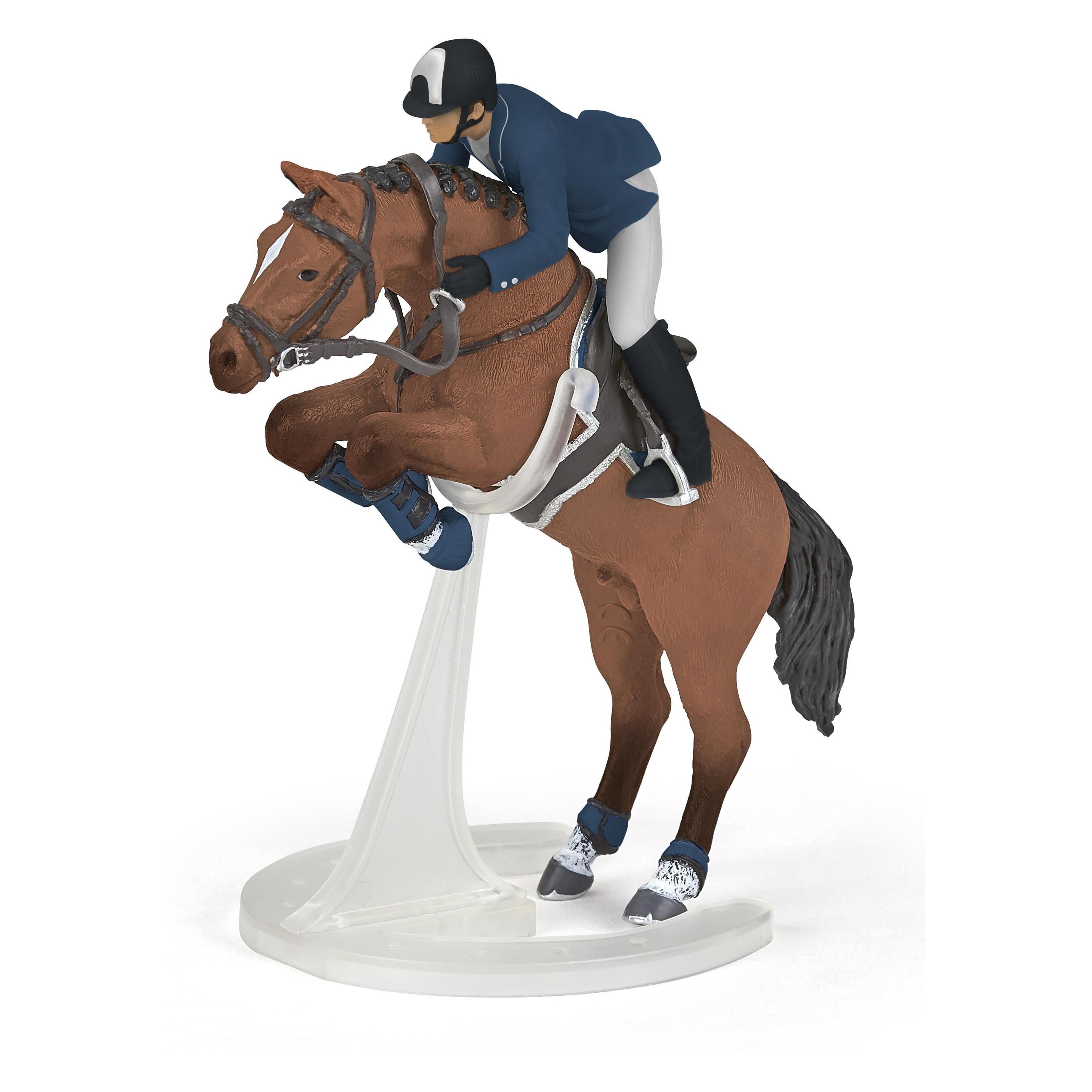 Papo Springpferd und Reiter (51562)