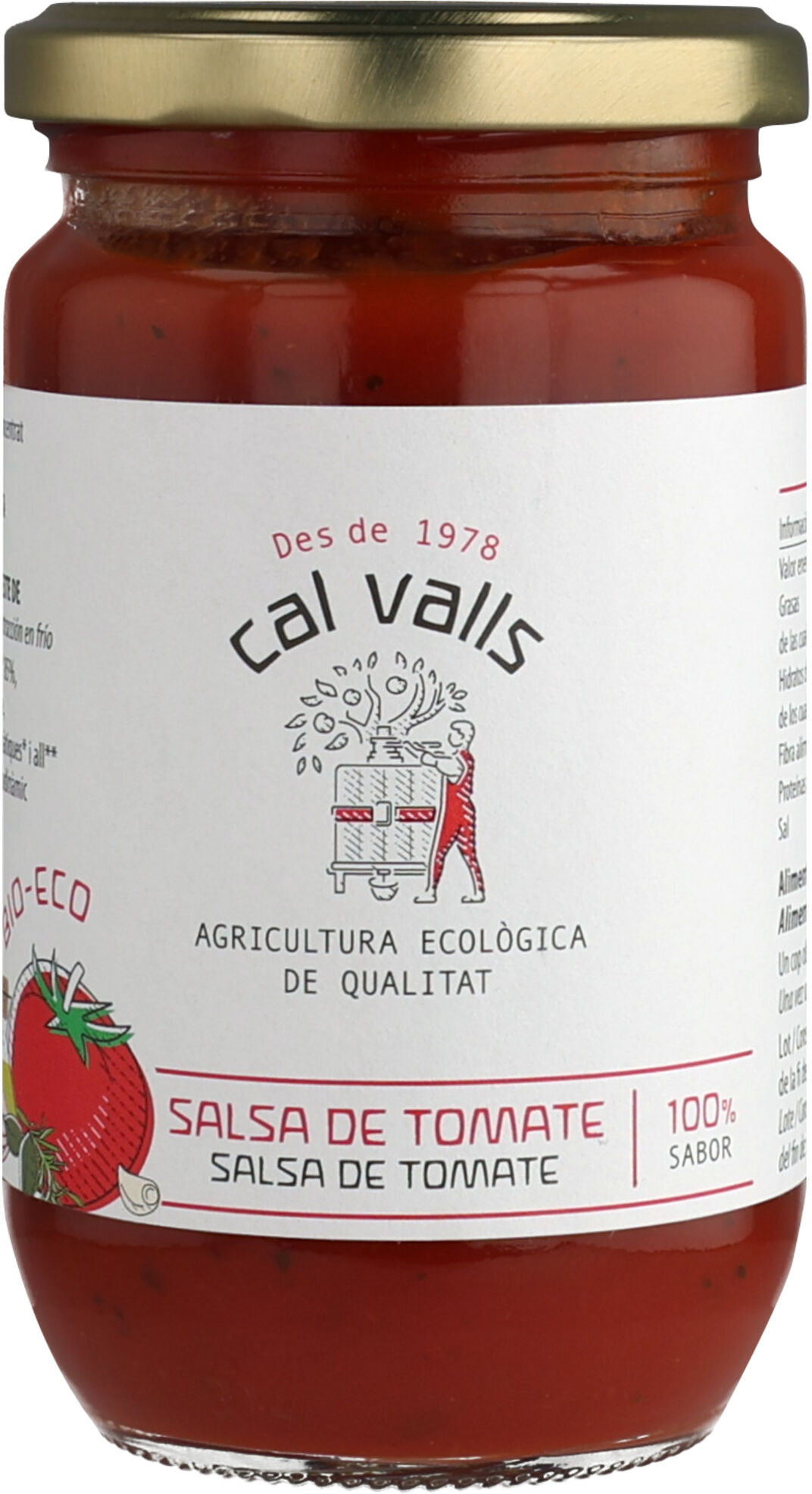 Cal Valls Tomatensauce (Bio) - 290g aus Spanien