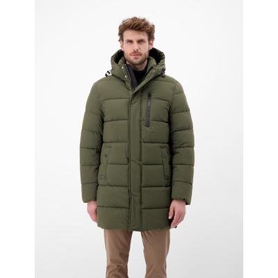 Wintermantel LERROS "Warmer Wintermantel für Herren", Herren, Gr. 3XL, grün (original olive), 100% Polyester, Mäntel Wintermantel