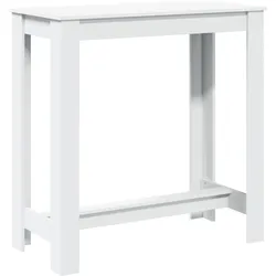 vidaXL Bartisch Weiß 102x50x103,5 cm Holzwerkstoff